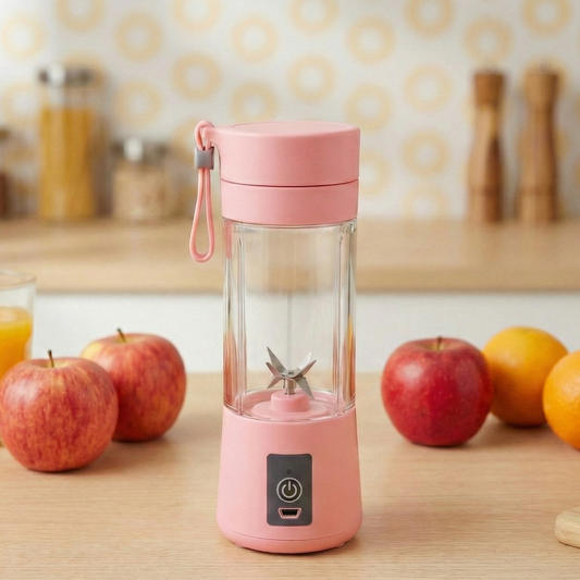 Multi-Purpose Portable USB Electric Juicer 6-Blades, Protein Shaker, Blender Mixer Cup (380 ML)