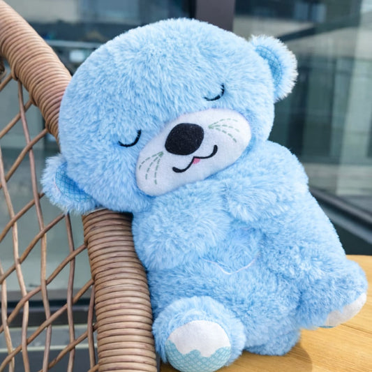 Soft Plush Musical And Breathing Teddy Bear Toy With Led Light