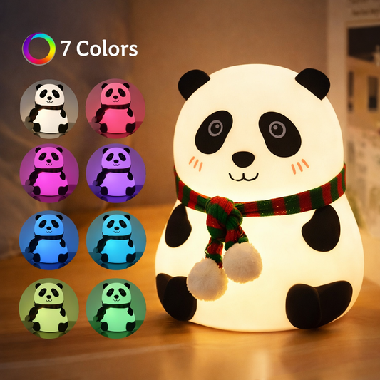Panda 7-color Led Silicone Touch Lamp