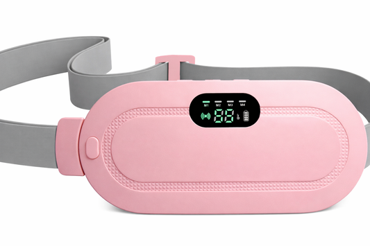 Period Cramp Relief Massager Belt With Heating Pad